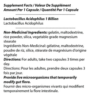 Lactobacillus - 90 Capsules 1 Billion Liver Cells