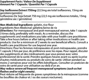 Isoflavone Soy 750mg 60c