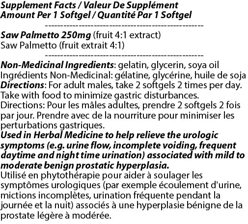 Saw Palmetto 1000mg 90s