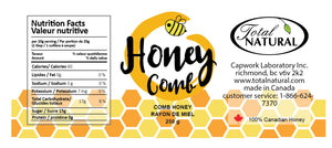 100% Pure Raw Unfiltered Honeycomb 250g+ for Natural Cholesterol Management