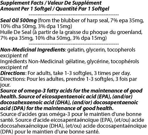 Wild Seal Oil 500mg 250s