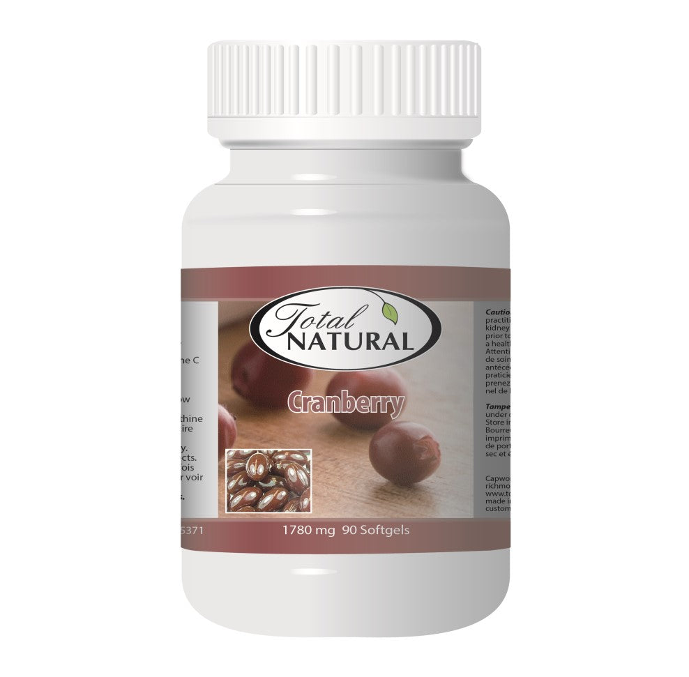 Total Natural Cranberry Capsules - Support UTI Health and Boost Immunity