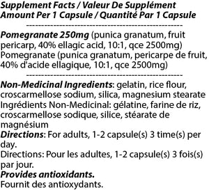 Extrait de grenade 250 mg 90 c