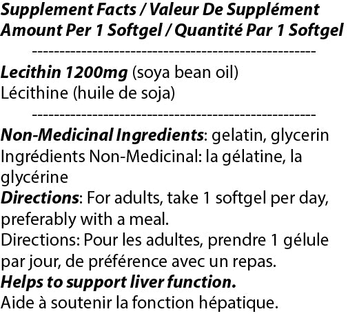 Soy Lecithin 1200mg 200s