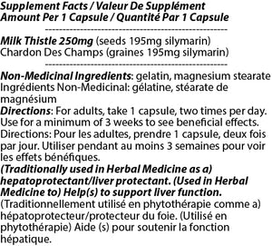 Milk Thistle 250mg 180c