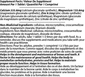 Calcium Zinc Magnesium 476mg 90t