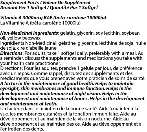 Beta-Carotene 10000iu 250s