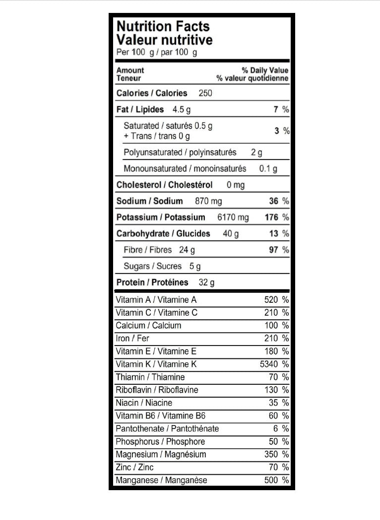 Poudre d'épinards bio 200 g 