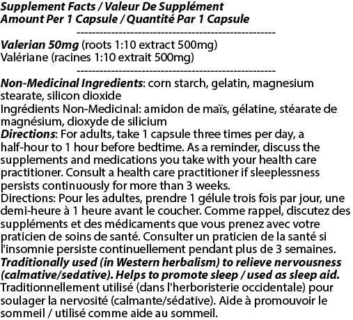 Racine de valériane 500 mg 60 c
