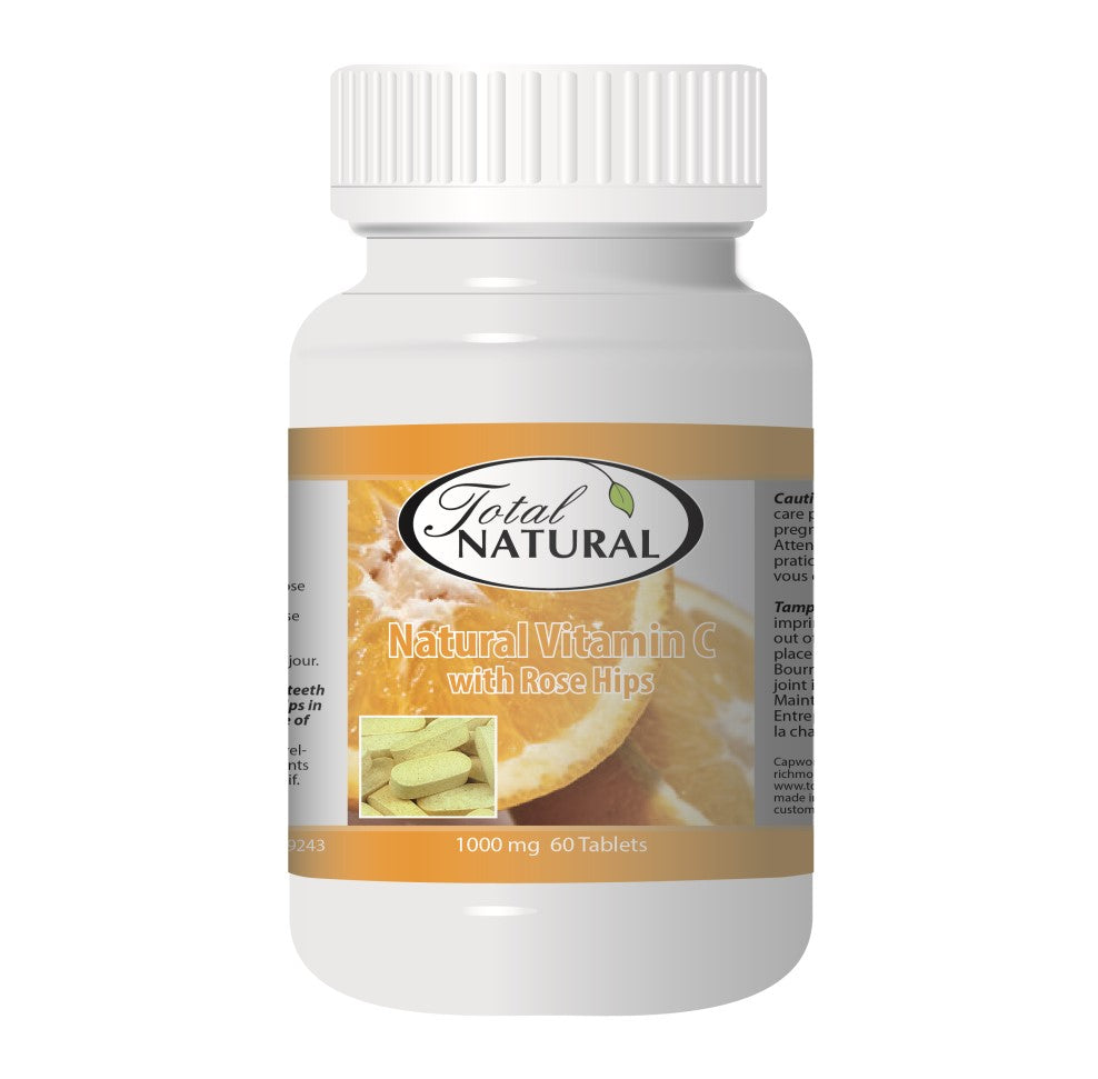 Natural Vitamin C With Rose Hips 1000mg 60t