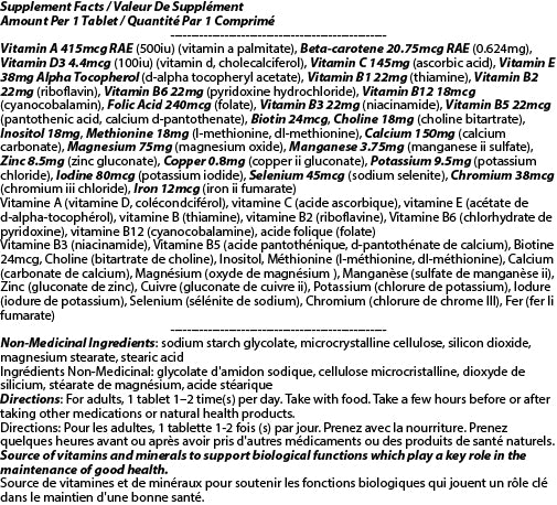 Women's Multivitamin 500mg 60t