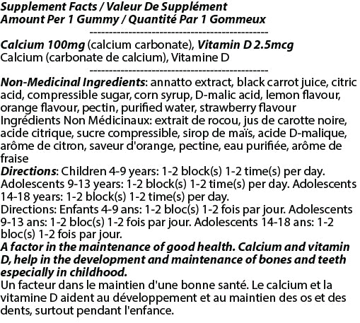 Gummy Bunny Calcium + D3 gummies for kids